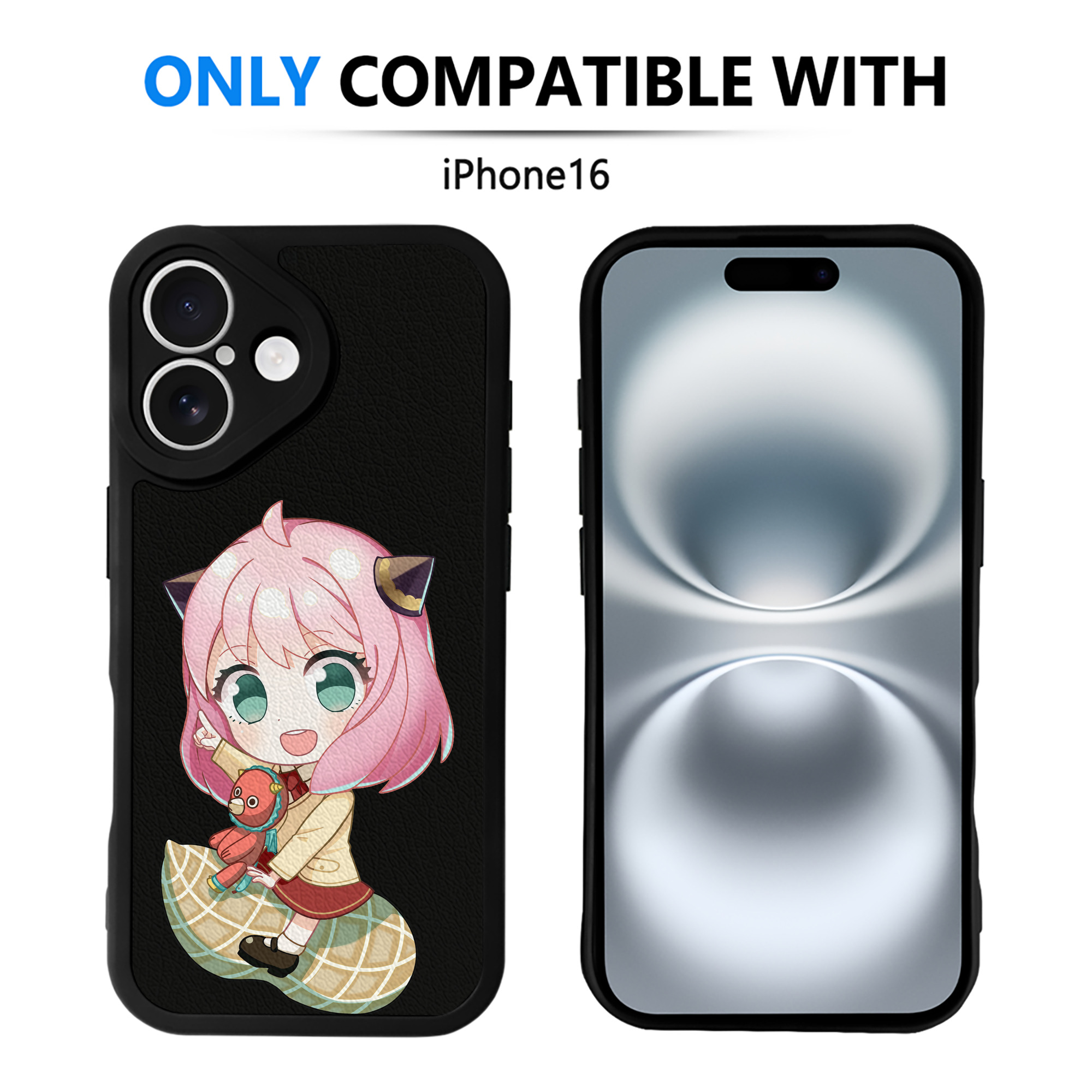 （画像用） SPY×FAMILY间谍家家酒 【iPhone 16シリーズ対応】シリコンスマホケース（レザー調） 材質：シリコン